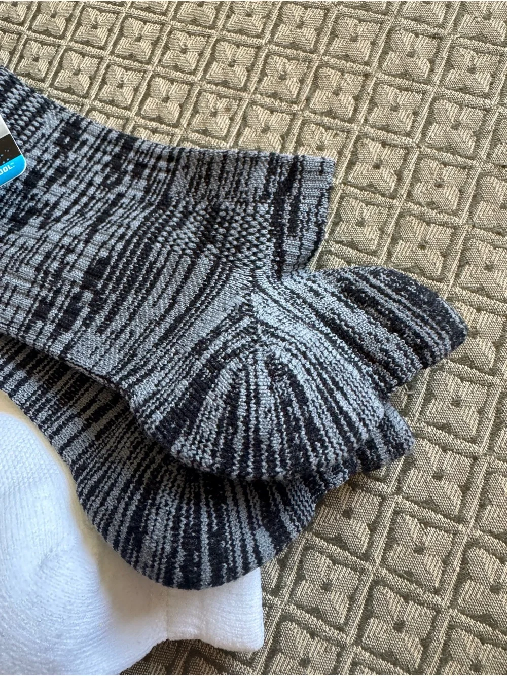 Hanes Performance Fit 3-Pack Low-Cut Socks - Black, White, Gray Marled